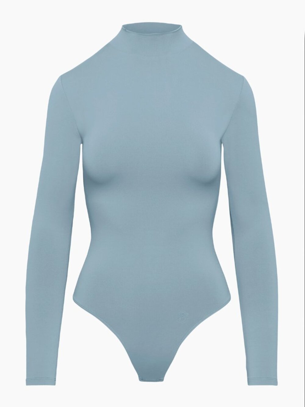 Aritzia Contour Mockneck Bodysuit, Medium, Slab Blue